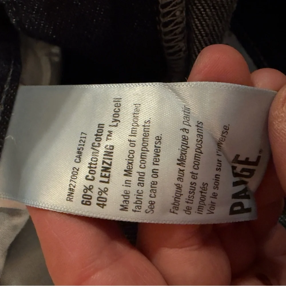 Paige Wide-Leg Jeans Portia Michiru double waistband, high rise, size 32 New! - Picture 16 of 16